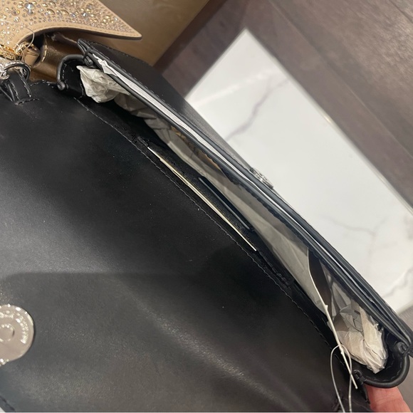 MICHAEL KORS Jet Set Medium Embellished Metallic Leather Clutch Crossbody
Black - Picture 8 of 16